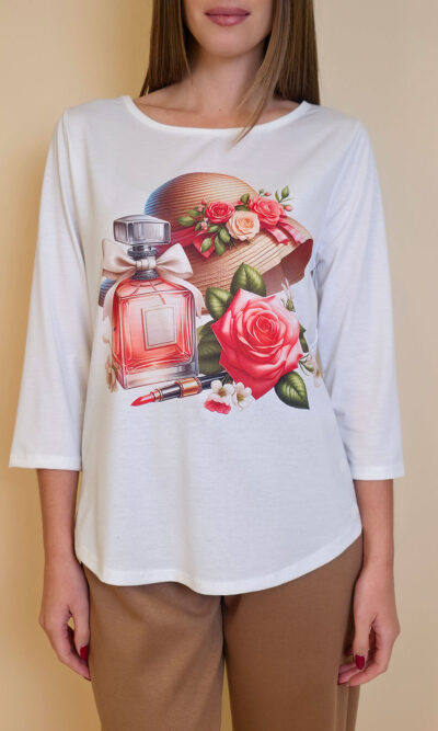 Majica 29 ElSio - viscose - Lady's Roses