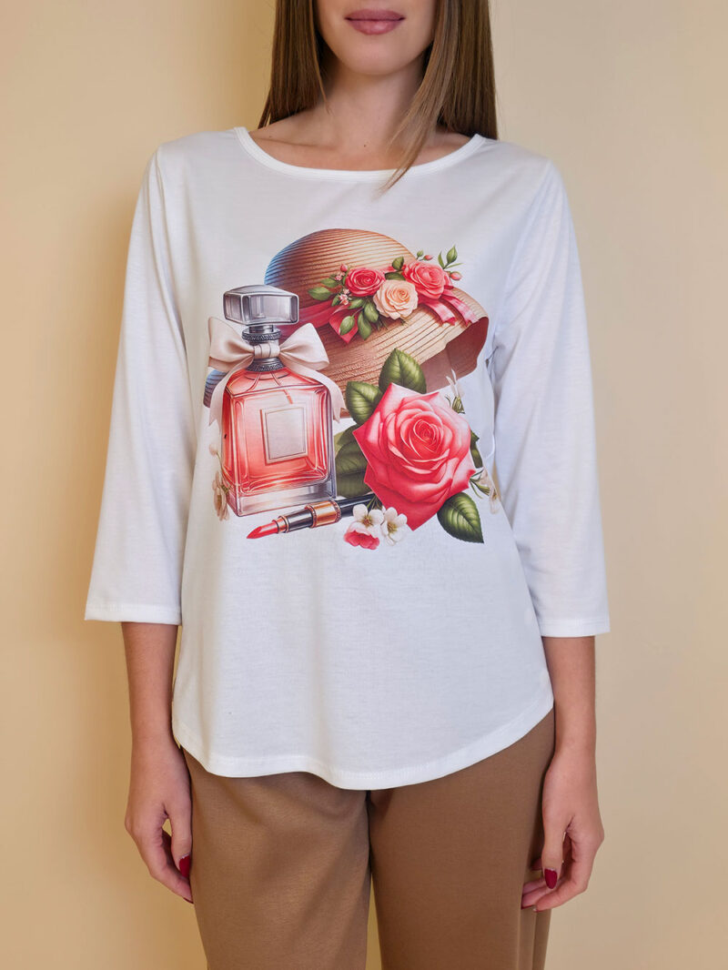 Majica 29 ElSio - viscose - Lady's Roses