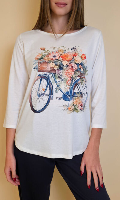 Majica 29 ElSio - viscose - Autumn Bike