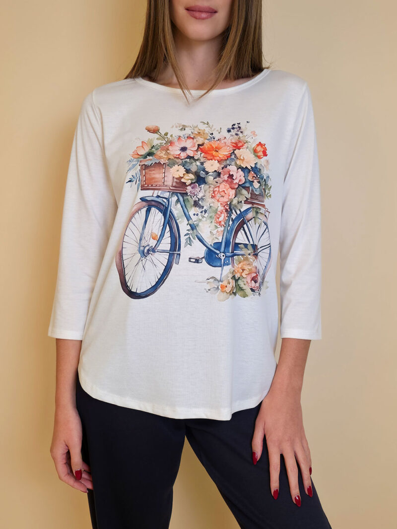 Majica 29 ElSio - viscose - Autumn Bike