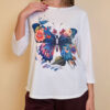 Majica 29 ElSio - viscose - Multicolor Butterfly