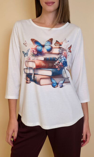 Majica 29 ElSio - viscose - Books