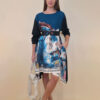 Haljina 47 Odell - felpa/print - Positano ottanio