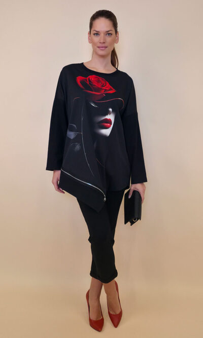 Haljina 40 Bonnie - felpa - Red Lips/Rose