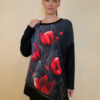 Haljina 40 Bonnie - felpa - Red Tulips in Grey