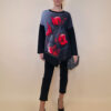Haljina 40 Bonnie - felpa - Red Tulips in Grey