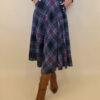 Suknja 34 Tahoe - jersey print tartan kocka - jeans