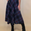 Suknja 34 Tahoe - jersey print tartan kocka - navy