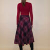 Suknja 34 Tahoe - jersey print tartan kocka - burgundy