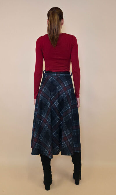 Suknja 34 Tahoe - jersey print tartan kocka - b.green