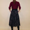 Suknja 34 Tahoe - jersey print tartan kocka - black