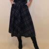 Suknja 34 Tahoe - jersey print tartan kocka - black