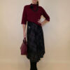 Suknja 34 Tahoe - jersey print tartan kocka - black
