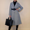 Kaput 79 Grant - velour rebrasti - pruge grey