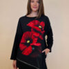 Haljina 40 Bonnie - felpa - Red Flower Duo