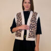 Jakna 52 Loris - ecco krzno leopard