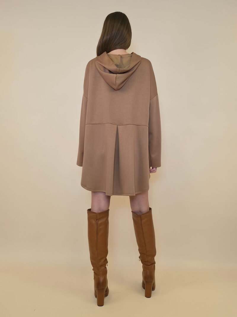 Haljina 52 Omaha - jersey UN cif/hood - camel