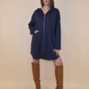 Haljina 52 Omaha - jersey UN cif/hood - navy