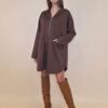 Haljina 52 Omaha - jersey UN cif/hood - brown