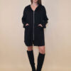 Haljina 52 Omaha - jersey UN cif/hood - black