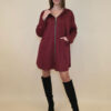 Haljina 52 Omaha - jersey UN cif/hood - burgundy