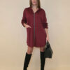 Haljina 52 Omaha - jersey UN cif/hood - burgundy