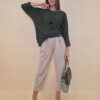 Hlače 48 Tracy - jersey UN privjesak torbica - beige