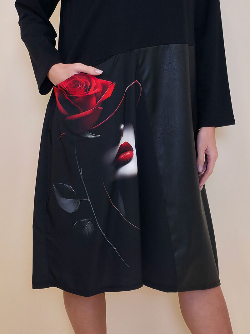 Haljina 52 Veneta - felpa/ecco lht - Red Lips/Rose