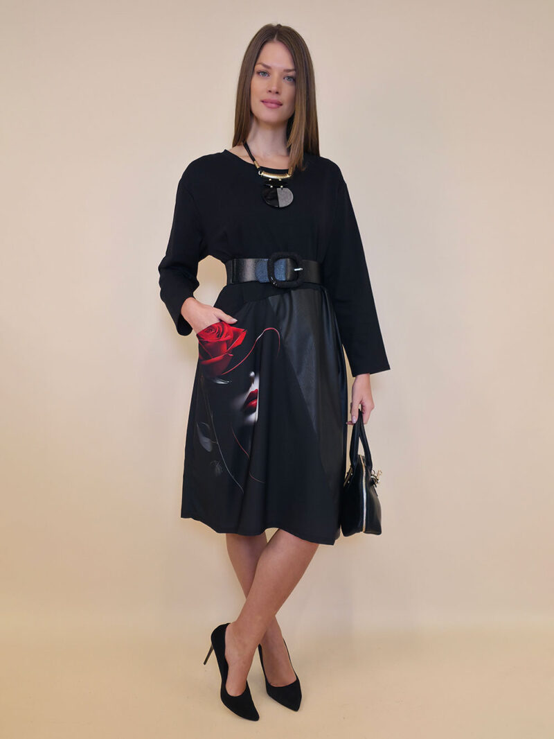 Haljina 52 Veneta - felpa/ecco lht - Red Lips/Rose