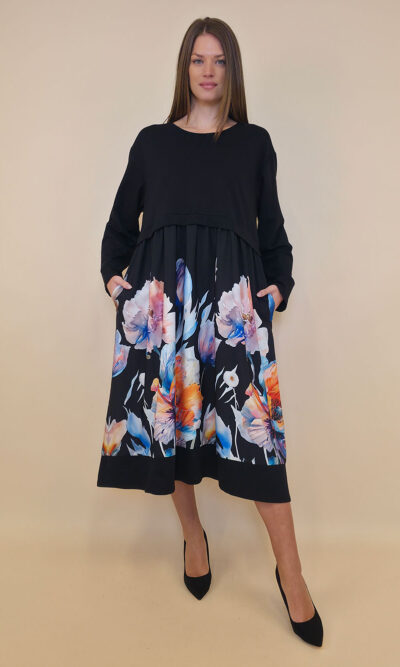 Haljina 52 Adair - felpa - Floral black