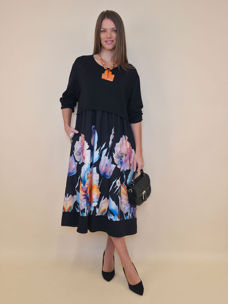 Haljina 52 Adair - felpa - Floral black