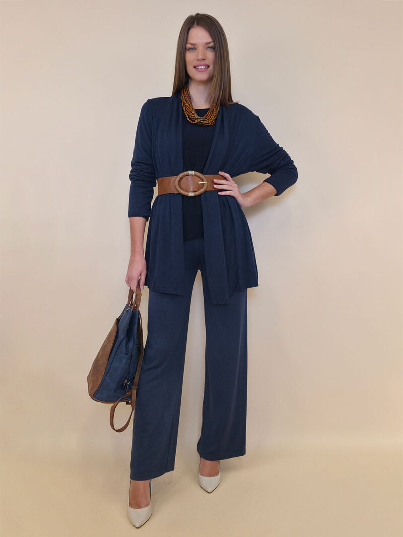 Kardigan 44 Creswell - jersey UN - navy