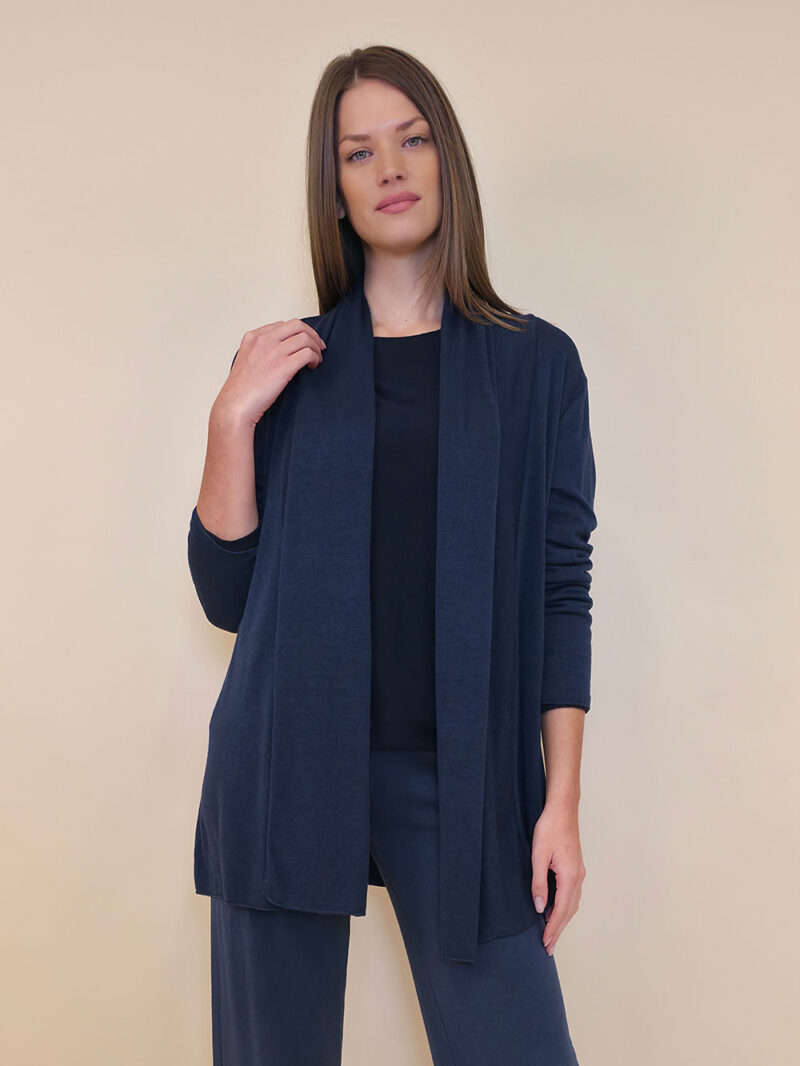 Kardigan 44 Creswell - jersey UN - navy