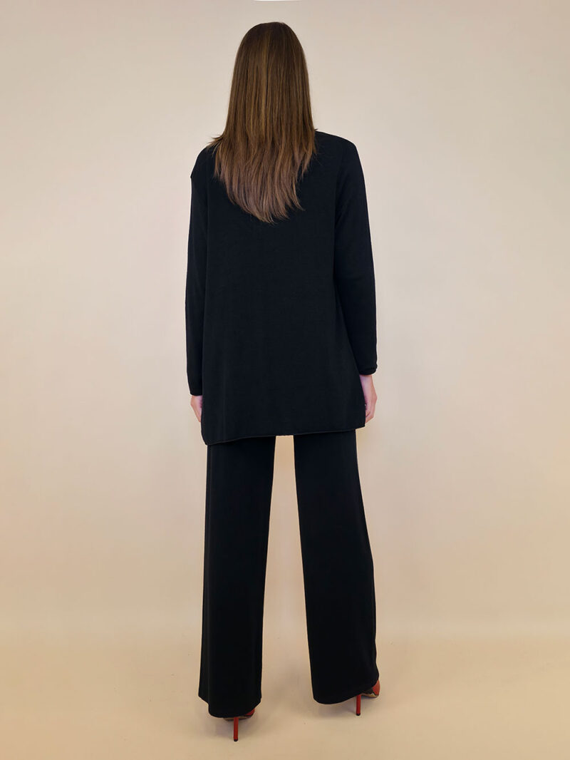 Kardigan 44 Creswell - jersey UN - black