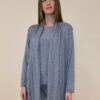 Kardigan 44 Creswell - jersey UN - gray