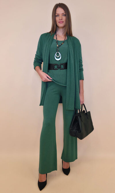 Kardigan 44 Creswell - jersey UN - b.green