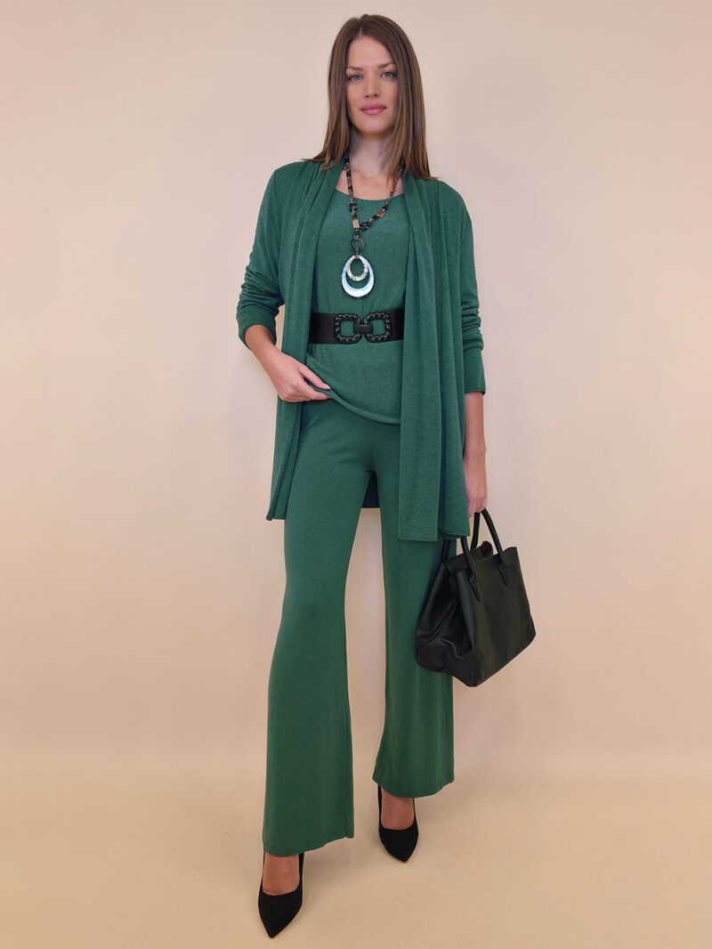 Kardigan 44 Creswell - jersey UN - b.green