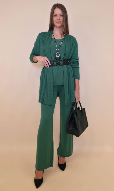Kardigan 44 Creswell - jersey UN - b.green
