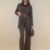 Kardigan 44 Creswell - jersey UN - brown