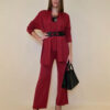 Kardigan 44 Creswell - jersey UN - d.red