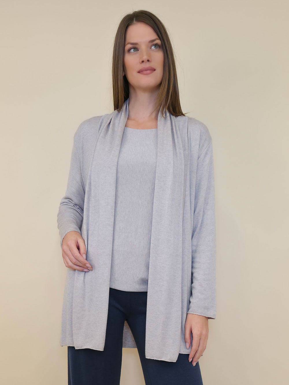 Kardigan 44 Creswell - jersey UN - beige