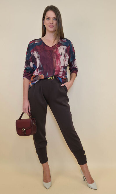 Majica 32 Pretty - jersey - Positano burgundy