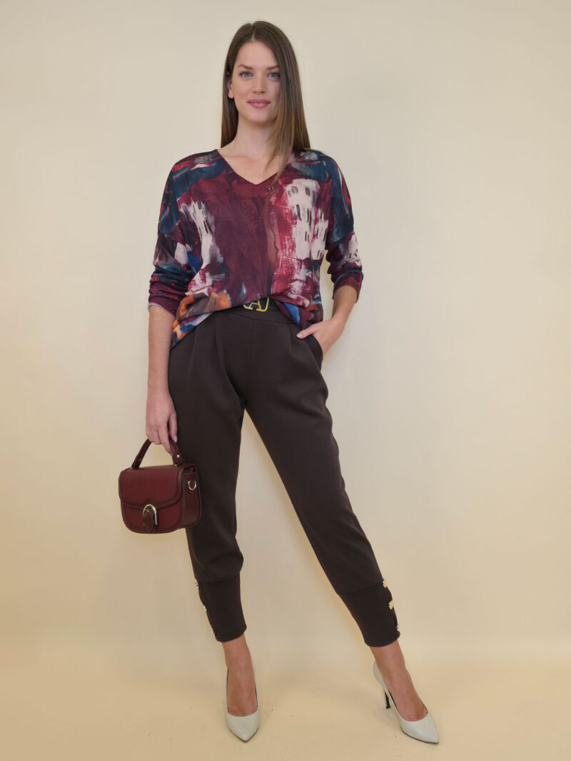 Majica 32 Pretty - jersey - Positano burgundy