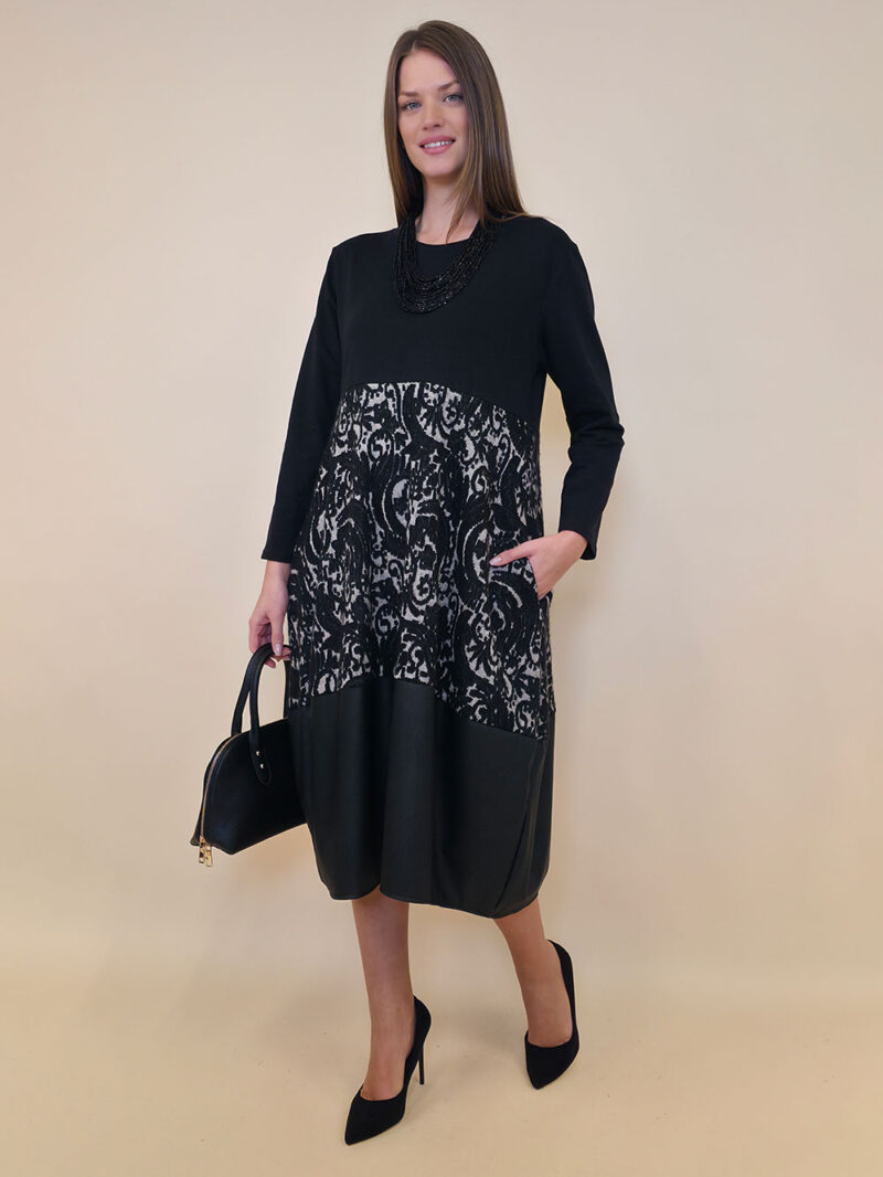 Haljina 60 Astoria - felpa/ecco leather/Baroque - black