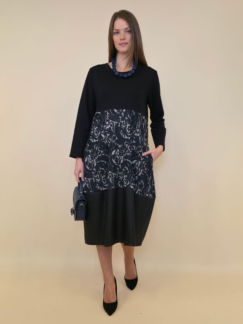 Haljina 60 Astoria - felpa/ecco leather/Baroque - navy