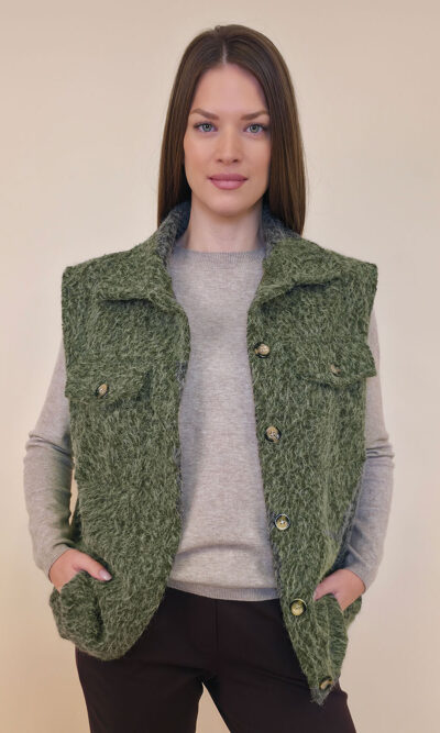 Jakna 48 Cannon - jersey mohair b.r. - military