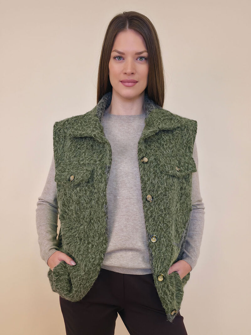 Jakna 48 Cannon - jersey mohair b.r. - military
