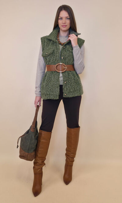 Jakna 48 Cannon - jersey mohair b.r. - military