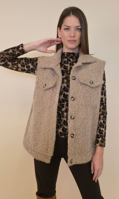 Jakna 48 Cannon - jersey mohair b.r. - camel