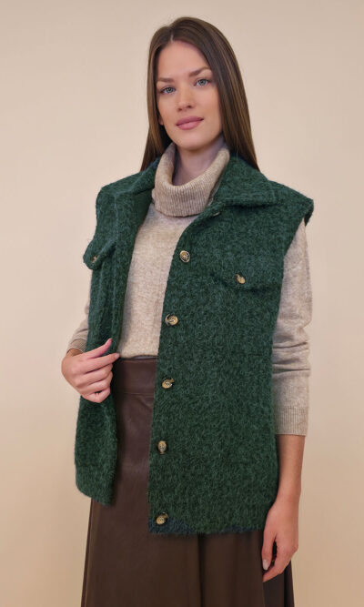 Jakna 48 Cannon - jersey mohair b.r. - bottle green
